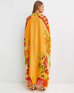 Jedwabne kimono maxi