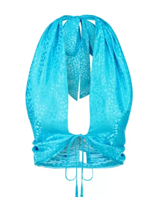 Jedwabny top Rita Aqua
