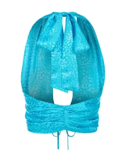 Jedwabny top Rita Aqua
