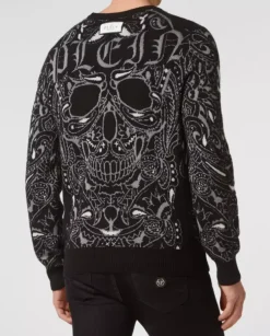 Kaszmirowo-jedwabny sweter Paisley Bandana