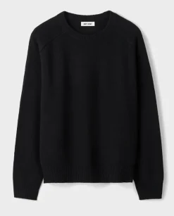 Kaszmirowy czarny sweter Boyfriend
