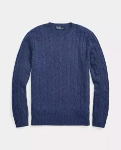 Kaszmirowy sweter o warkoczowym splocie