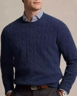 Kaszmirowy sweter o warkoczowym splocie