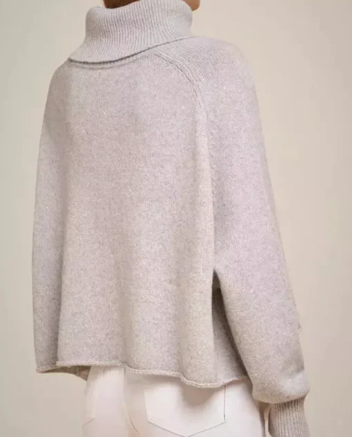 Kaszmirowy sweter z golfem