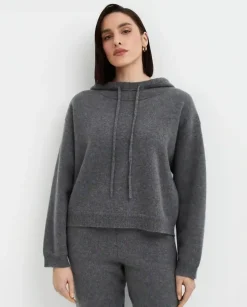 Kaszmirowy sweter z kapturem Sarla