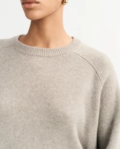 Kaszmirowy szary sweter Boyfriend