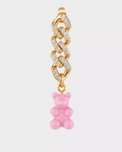 Kolczyk z różowym misiem Nostalgia Earring