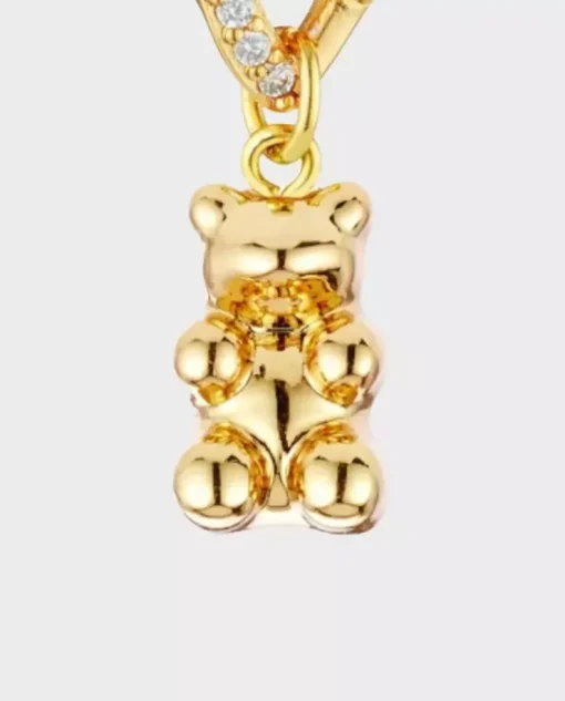 Kolczyk ze złoconym misiem Nostalgia Earring