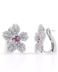 Kolczyki z diamentami Orchidée de Lyon
