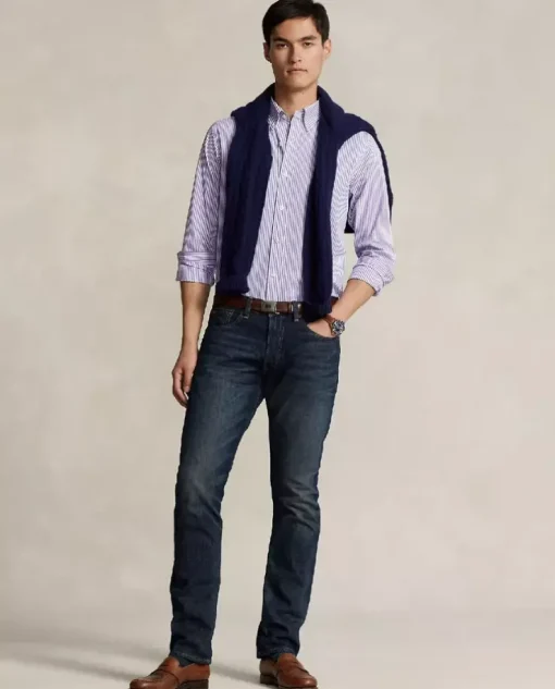 Koszula w paski Custom Fit