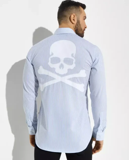 Koszula w paski z czaszką Skull&Bones