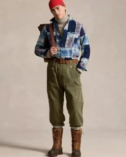 Koszula w patchworkową kratę Classic Fit