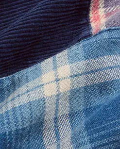Koszula w patchworkową kratę Classic Fit