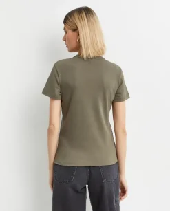 Koszulka khaki z logo