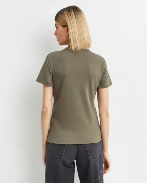 Koszulka khaki z logo