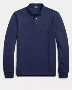 Koszulka polo z długim rękawem Slim Mesh Fit