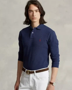 Koszulka polo z długim rękawem Slim Mesh Fit