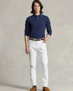 Koszulka polo z długim rękawem Slim Mesh Fit