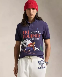 Koszulka polo z nadrukiem Skier Classic Fit