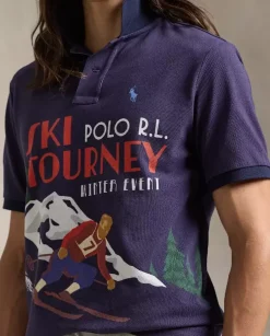 Koszulka polo z nadrukiem Skier Classic Fit