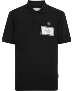 Koszulka polo z naszywką z logo