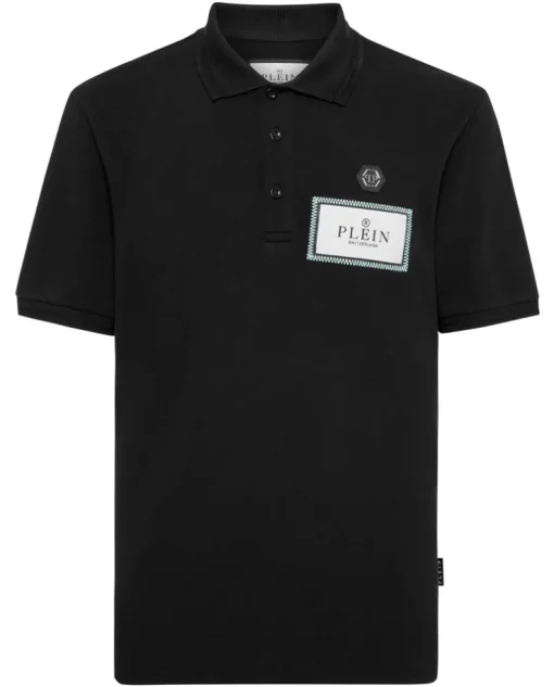Koszulka polo z naszywką z logo