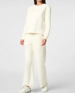 Kremowa bluza dresowa