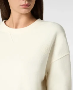 Kremowa bluza dresowa