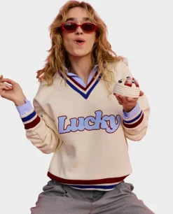 Kremowa bluza Lucky