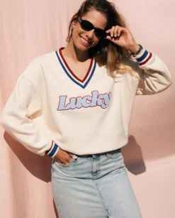 Kremowa bluza Lucky