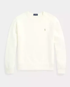 Kremowa bluza z haftowanym logo