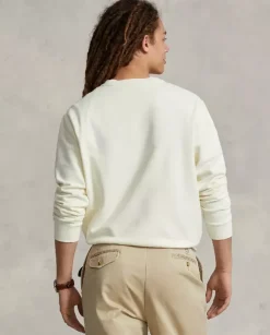 Kremowa bluza z haftowanym logo