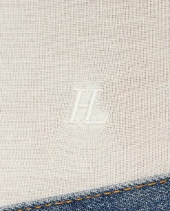 Kremowy top z logo