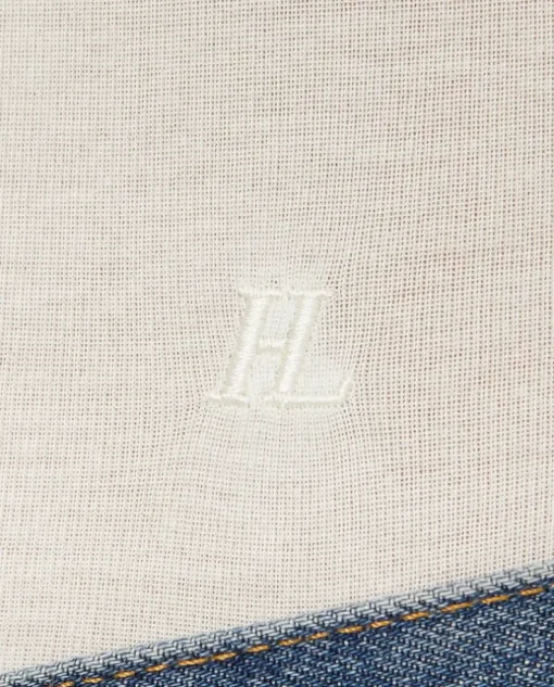 Kremowy top z logo