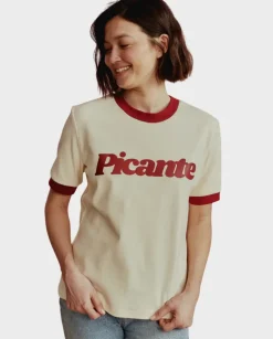 Kremowy t-shirt Picante