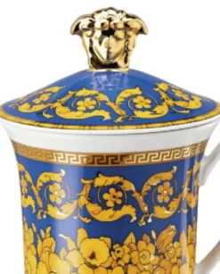 Kubek z przykrywką Floralia Blue