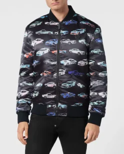Kurtka bomber z printem