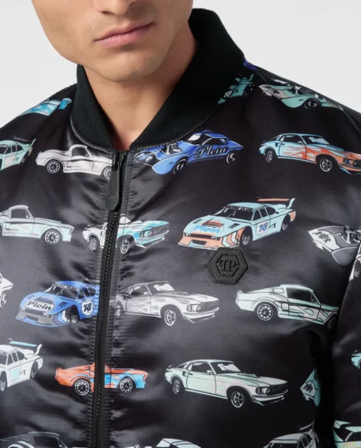 Kurtka bomber z printem