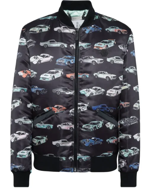 Kurtka bomber z printem