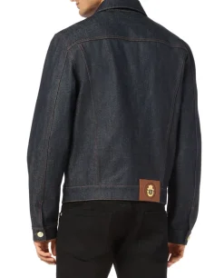 Kurtka jeansowa z ciemnego denimu