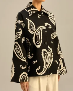 Kurtka oversize z printem Tove
