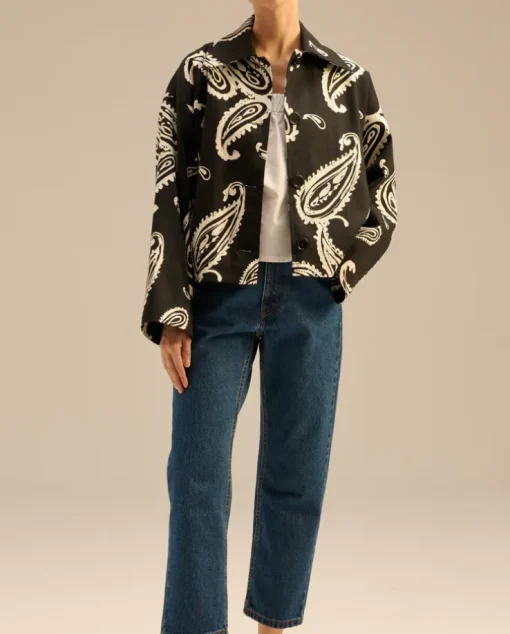 Kurtka oversize z printem Tove