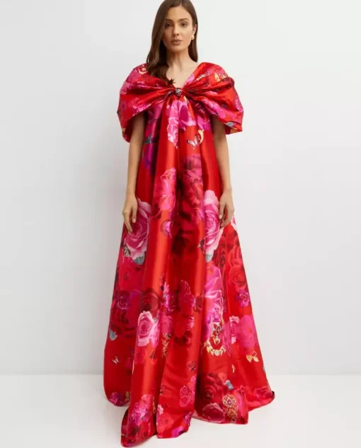Kwiecista sukienka Italian Rosa