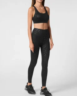 Legginsy sportowe w cętki