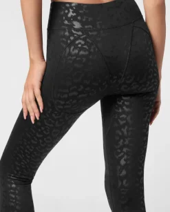 Legginsy sportowe w cętki