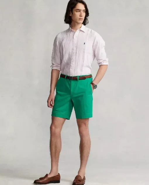 Lniana koszula w paski Custom fit