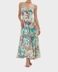 Lniana sukienka maxi