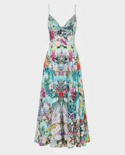 Lniana sukienka maxi