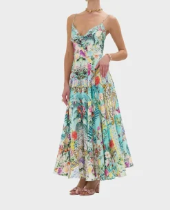 Lniana sukienka maxi