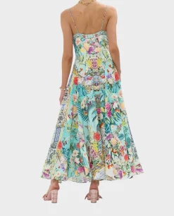 Lniana sukienka maxi